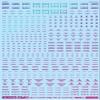 GM-760 1/100 GM Coach Decal No. 2 "Aviation Avid English #2" [Prism Purple & Neon Purple] Universal Water Transfer Decal Brand Good Brand MYK DESIGN [Akita Decal] view 1