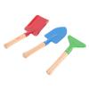 Happyyami 1set Boy Girl Gardening Tools Mini Shovel Rake for Metal Garden Tools for Boys Girls for Sand Beach and Backyard Fun view 1