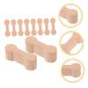 VICASKY Sturdy Wooden Train Track Connectors 10pcs Set for Boys and Girls' Railway Track Building view 2