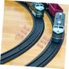 VICASKY Sturdy Wooden Train Track Connectors 10pcs Set for Boys and Girls' Railway Track Building view 3