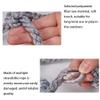 Heavy-Duty Outdoor Climbing Cargo Net - Polyamide Material, Perfect for Kids & Adults, Military-Grade Climbing Net for Balcony, Railing, and Warrior Obstacle Courses(Size:1x2m/3.3x6.6ft) view 3