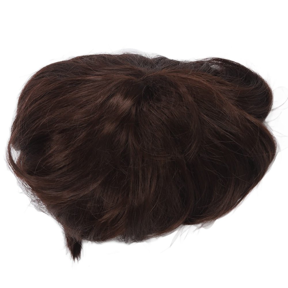 Boy Curly Short Wig, Dark Brown Texture, Lifelike Appearance for Kids, Easy to Use at Parties, Halloween, Daily Life