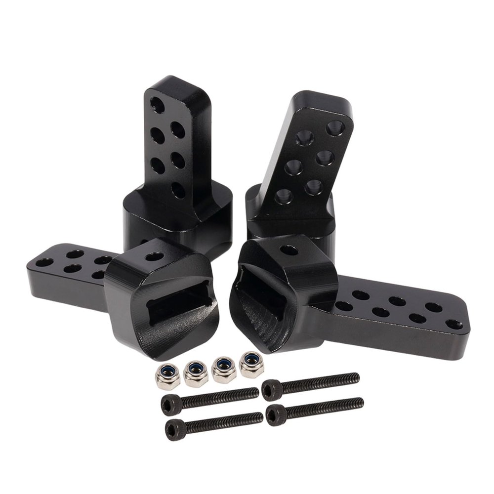 RC Car Repair Kit for Axial for SCX10 II for AR44 1/10 Axle Alloy Rear Upper Link Riser Anti-Squat Mounts RC Rigs Crawler Chassis DIY Upgrade RC Car Parts(Black)