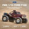 FMS 1/10 Ford F-100 RC Monster Truck, RC Crawler RTR 2WD Off-Road Truck with Wheelie Bar, High-Torque Motor, Hobby Grade Remote Control Car for Adults, High Roller view 2
