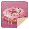 Kigai Donuts Baby Play Mat for Floor 50'' x 50'' Soft & Anti- Slip Crawling Mat Playpen Mat Waterproof Foldable Playmat for Infants, Babies, Toddlers view 1