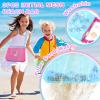 3Pcs Personalized Kids Beach Shell Bag, Initial Seashell Mesh Zipper Beach Pouch, Shell Collecting Bag for Holding Shells with Adjustable Straps, Sand Toys Swim Pouch Gift for Girl Boy Teens(Letter J) view 4