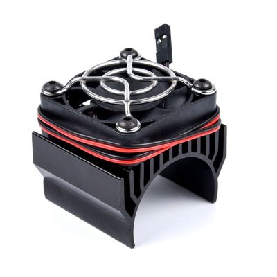 RC Car Parts for Traxxas for Hsp for Scx10 540/550/3670 Motor Heat Sink Cooler Heat Fin 36mm Diameter Radiator Cooler 4010 Dc 5v Cooling Fan Rc Model Car Parts(Black)