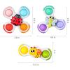 ALASOU 3PCS Pop Suction Cup Spinner Sensory Airplane Travel Toys for 1 Year Old Boy Girl Infant Toddlers|Novelty Spinning Tops 12 18 Months|1 2 Year Old Boy Birthday Gift|Baby Bath Toy Kids Ages 1-3 view 2