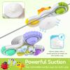 ALASOU 3PCS Pop Suction Cup Spinner Sensory Airplane Travel Toys for 1 Year Old Boy Girl Infant Toddlers|Novelty Spinning Tops 12 18 Months|1 2 Year Old Boy Birthday Gift|Baby Bath Toy Kids Ages 1-3 view 3