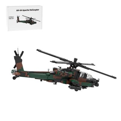 XMBRICDIYY Helicopters Building Blocks Set, AH-64 Comanche Military Stealth Helicopters, Collectible Military-Themed Model, Designed by AceBricks (1006PCS)