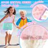 3Pcs Personalized Kids Beach Shell Bag, Initial Seashell Mesh Zipper Beach Pouch, Shell Collecting Bag for Holding Shells with Adjustable Straps, Sand Toys Swim Pouch Gift for Girl Boy Teens(Letter A) view 4