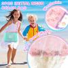 3Pcs Personalized Kids Beach Shell Bag, Initial Seashell Mesh Zipper Beach Pouch, Shell Collecting Bag for Holding Shells with Adjustable Straps, Sand Toys Swim Pouch Gift for Girl Boy Teens(Letter M) view 4
