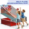 2-Player Arcade Basketball Game Set,Upgraded Indoor Hoop with LED Light Electronic Scoreboard 4 Balls,Carnival Games Sports Toys Kids 3-12 for Home Party Backyard Outdoor Boys Girls Toddlers Gifts view 3