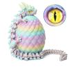 3D Printed Dragon Eggs with Dragon Inside, Easter Basket Essentials Stuffers, Mystery Crystal Dragon Easter Egg Fillers Toys, Articulated Fidget 3D Printed Animals, Surprise Gift view 1