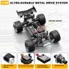 TWIKOMI 1:18 Scale All-Terrain RC Car for Adults - 40+KM/H High Speed 4WD Off-Road Remote Control Truck with 2 Rechargeable Batteries, 2.4GHz Electric Toy Vehicle Gift for Teens and 14+ (1:18 Scale) view 3