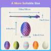 3D Printed Dragon Eggs with Dragon Inside, Easter Basket Essentials Stuffers, Mystery Crystal Dragon Easter Egg Fillers Toys, Articulated Fidget 3D Printed Animals, Surprise Gift view 3