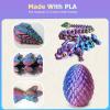 3D Printed Dragon Eggs with Dragon Inside, Easter Basket Essentials Stuffers, Mystery Crystal Dragon Easter Egg Fillers Toys, Articulated Fidget 3D Printed Animals, Surprise Gift view 4