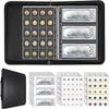 400 Pockets Coin Collection Book with Handle, Fireproof & Waterproof Coin Holder for Collectors, 36 Paper Coin Collection Supplies for Coin Currency Collection, Money Saving Binder for Pennies,Bill view 1