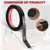0.8 Inch x 10 Feet Wall Corner Protector Peel and Stick Corner Trim Molding Strip Self Adhesive Wall Edge Protectors Guards for Edge Ceiling, Black view 2