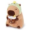 Achwishap Capybara Plush,Cute Plushies Capybara Stuffed Animals,Capybara Plush Toys,Kawaii Plushie Stuffed Toy with Dinosaur Hat Plushies for Kids Adults Birthday Valentines Gifts,Brown 12 view 1