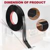 0.8 Inch x 40 Feet Wall Corner Protector Peel and Stick Corner Trim Molding Strip Self Adhesive Wall Edge Protectors Guards for Edge Ceiling, Black view 2