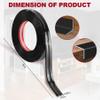 0.8 Inch x 30 Feet Wall Corner Protector Peel and Stick Corner Trim Molding Strip Self Adhesive Wall Edge Protectors Guards for Edge Ceiling, Black view 2