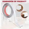 0.8 Inch x 20 Feet Wall Corner Protector Peel and Stick Corner Trim Molding Strip Self Adhesive Wall Edge Protectors Guards for Edge Ceiling, White view 2