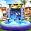 26ft(L) Commercial Grade Water Slide for Adults Kids(Double Slides&Big Splash Water Pool),Heavy Duty PVC Inflatable Adult Water Slide with UL Blower Great for Outdoor Backyard,26x12x14ft view 1