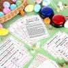 Soulchen 30 Pcs Easter Friendly Feud Games with 2 Buzzers for Family Game Night Fun Trivia Quiz for Party Office Class Groups Team view 4