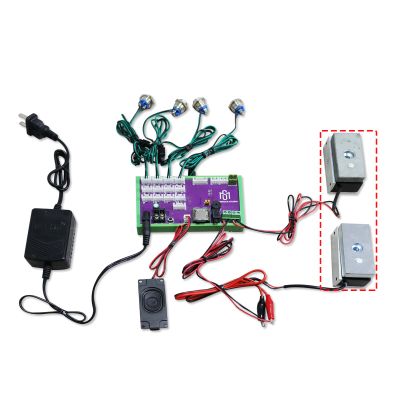 FIONEL Mystery Studio Escape Room Props Double Password Props Password Correct Password 1 Unlock Go 1 Password 2 Unlock 2 (11Sensors with Audio)
