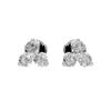 1-4 CT Round Stud Earrings 925 Sterling Silver & 10K 14K 18K Solid Gold Christmas Gift for Women (3 Stone, Stone Weight : 3 Carat) view 2