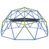 Gardenature 10FT Climbing Dome with Hammock, Outdoor Jungle Gym for Kids, Geometric Dome Climber Supporting 880 Lbs Anti-Rust Metal Outdoor Play Structure ASTM Approved Blue & Green view 1
