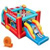 BOUNTECH Inflatable Bounce House with Ball Pit, Ice Cream Kids Bounce House with Slide, Ring-toss, Basketball Hoop, 520W Blower, Bouncy House for Kids Indoor Outdoor Backyard Birthday Party Gifts view 1