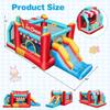 BOUNTECH Inflatable Bounce House with Ball Pit, Ice Cream Kids Bounce House with Slide, Ring-toss, Basketball Hoop, 480W Blower, Bouncy House for Kids Indoor Outdoor Backyard Birthday Party Gifts view 3