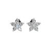 1-4 CT Round Stud Earrings 925 Sterling Silver & 10K 14K 18K Solid Gold Christmas Gift for Women (5 Stone, Stone Weight : 3 Carat) view 2