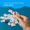 AEEMISEI 6 Players Rummy Cube Game with 6 Wooden Card Stands, 160 Colorful Rummy Cards, Exquisite Portable Box and Velvet Bag, Suitable for Family Gatherings and Travel Game Sets view 4