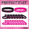 Patelai 100 Pcs Breast Cancer Awareness Bracelets Pink Ribbon Breast Cancer Awareness Silicone Wristbands Black Party Favors Gifts for Women Accessories(Black Pink) view 3