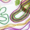 36Pcs Mardi Gras Beads, Bead Necklace Party Accessories, 33Inch Purple Gold and Green Beads Necklaces, Festival Throw Stuff for Mardi Gras Parade Party Favors Carnival Theme Celebrations Decorations view 4