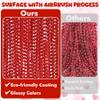 36Pcs Bead Necklace, 33 Inch Red Beaded Necklace Party Accessories, Red Christmas Party Supplies Valentine Favors for Christmas Parade Celebrations Decorations Valentines Day Dinner Dance Party Decor view 3