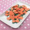 10 Large Jumbo Carrot Cabochons, Thin Cut Polymer Cane Slices, Vegetable-Themed Craft Embellishments view 2