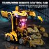 1:10 Big Size Transform RC Car, Gesture Sensing Transformation 2.4GHz Remote Control Car, One Button Deformation to Robot with LED Lights, Transforming Toy Cars Gift for Kids Age 8-12 Years Old Boys view 4