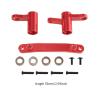 1/16 RC Car Steering Assembly RC Vehicle Parts Stylish Easy to Install with Bearings Metal for 16101 02 03 04 16201 16106, Red view 4