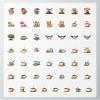 100Pcs Cartoon Coffee Stickers, Waterproof Coffee Sticker for Water Bottle Laptop Phone Cases Planner Skateboard Luggage Helmet Party Favor Decor, Ideal for Adults Teens Teacher Rewards C2C8K- view 3