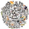 100Pcs Cartoon Zebra Stickers, Waterproof Zebra Sticker for Water Bottle Laptop Phone Cases Planner Skateboard Luggage Helmet Party Favor Decor, Ideal for Adults Teens Teacher Rewards C2E6W- view 1