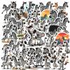 100Pcs Cartoon Zebra Stickers, Waterproof Zebra Sticker for Water Bottle Laptop Phone Cases Planner Skateboard Luggage Helmet Party Favor Decor, Ideal for Adults Teens Teacher Rewards C2E6W- view 2