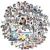 100Pcs Cartoon Zebra Stickers, Waterproof Zebra Sticker for Water Bottle Laptop Phone Cases Planner Skateboard Luggage Helmet Party Favor Decor, Ideal for Adults Teens Teacher Rewards C2E6Q- view 1