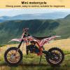 feneihe 50cc Kids Dirt Bike,Dirt Bike for Kids 8-14,2-Stroke Off Road Mini Bike,Off-Road Motorcycle Gas Pocket Pit Trail Bike Pocket Motorbike with Front Rear Disc Brakes Racing Max Speed 40KM/H Red view 2