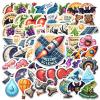 100Pcs Cartoon Science Stickers, Waterproof Science Sticker for Water Bottle Laptop Phone Cases Planner Skateboard Luggage Helmet Party Favor Decor, Ideal for Adults Teens Teacher Rewards C2C8J- view 2