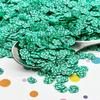 Teal Green Rose Polymer Clay Sprinkles, Fake Fimo Sprinkle Mix, Resin Embellishments, Decoden Funfetti, Easter Crafts (Container) view 1