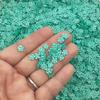 Teal Green Rose Polymer Clay Sprinkles, Fake Fimo Sprinkle Mix, Resin Embellishments, Decoden Funfetti, Easter Crafts (Container) view 2